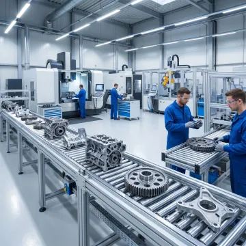 Precision manufacturing facility producing machined auto components