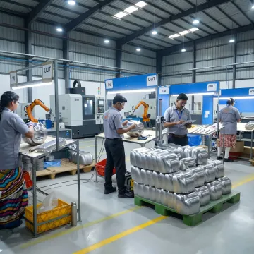 Forged stainless steel parts with quality inspection