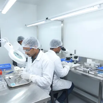 Medical device assembly and coating work
