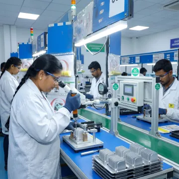 Technicians performing turnkey mechanical assembly