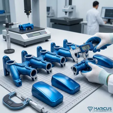Anodized aluminum die casting components