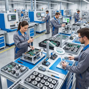 Precision assembly manufacturing line