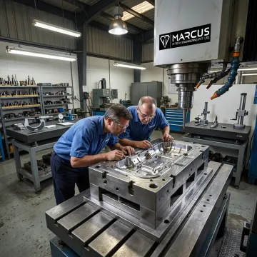 High pressure die casting mould in manufacturing facility