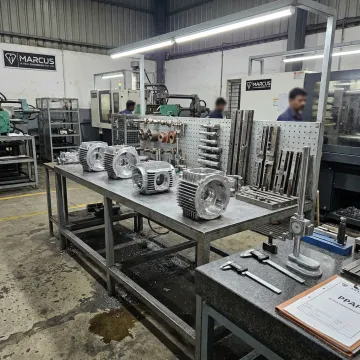 Aluminium pressure die cast motor body component