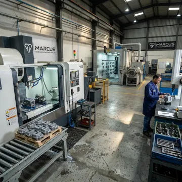 Zinc die casting production and finishing workflow