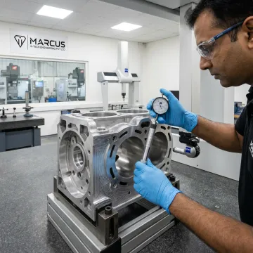 Engine housing machining and inspection