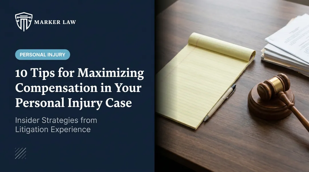 10 Tips for Maximizing Compensation in Your Personal Injury Case