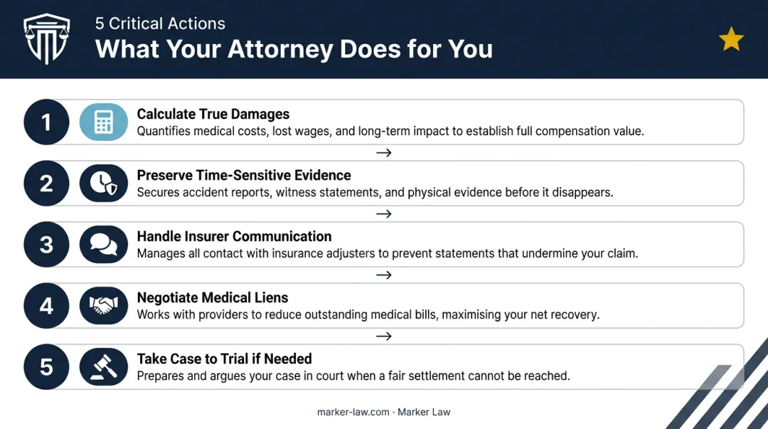 Five key ways a car accident attorney maximizes your injury claim and settlement value