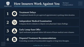 Four common insurance company delay tactics used against injured workers
