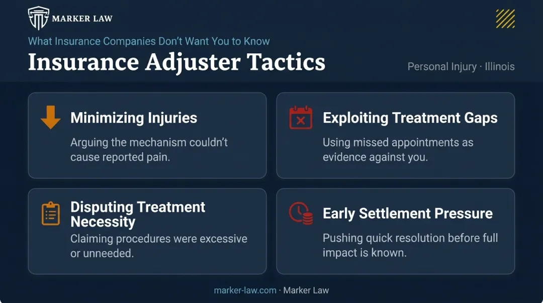 Four common insurance company tactics used to challenge pain and suffering claims
