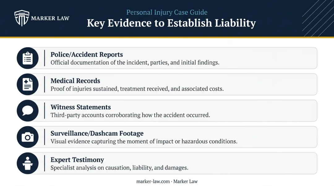 Five types of wrongful death liability evidence required for strong claims