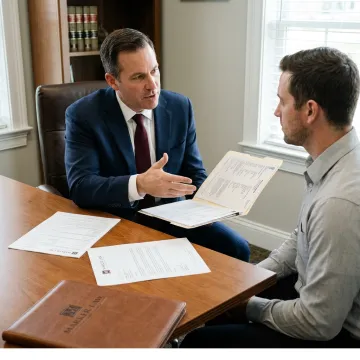 Attorney discussing spinal cord injury records