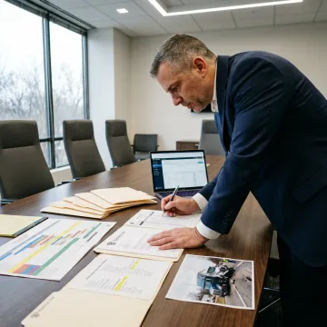 Attorney investigating a truck accident claim