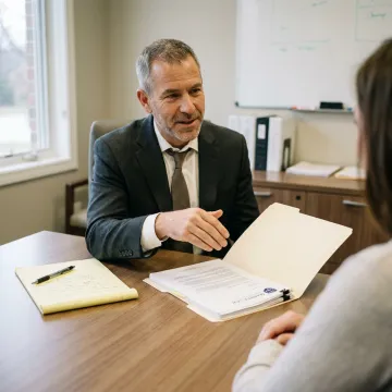 Attorney explaining personal injury claim process