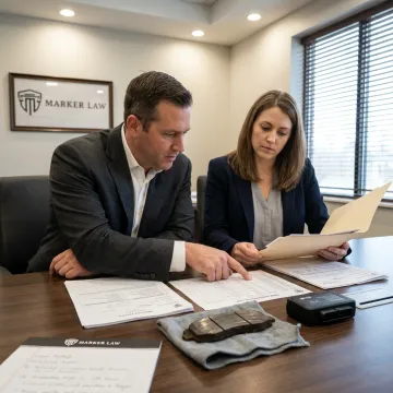 Legal team investigating truck maintenance records