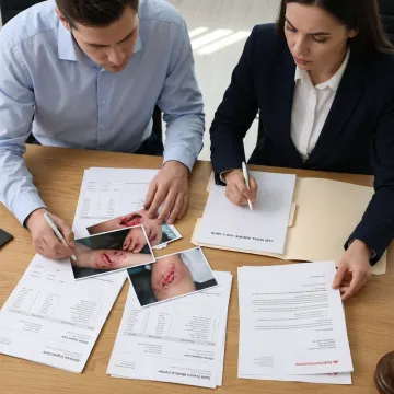 Legal team preparing a dog bite case