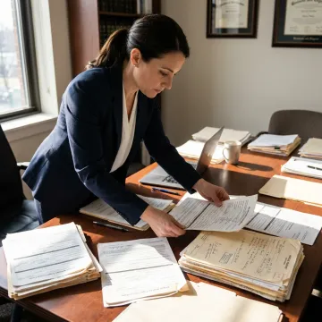 Workers compensation claim documents and attorney notes