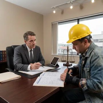 Attorney explaining workers compensation process