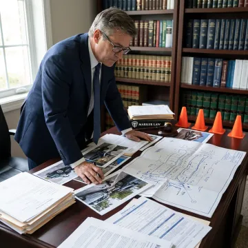 Attorney investigating construction zone crash claim