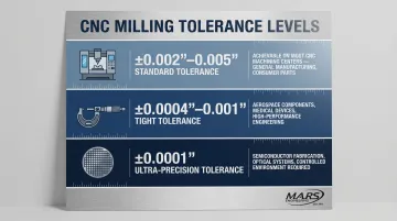 CNC aluminum tolerance tiers by industry aerospace medical and semiconductor precision requirements