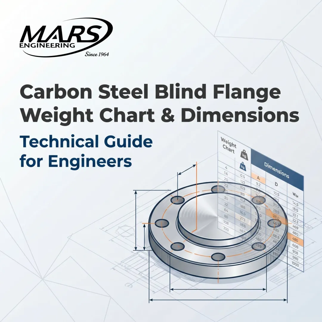 Carbon Steel Blind Flange Weight Chart & Dimensions