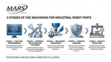 CNC machining 5-step workflow from CAD design to final quality inspection