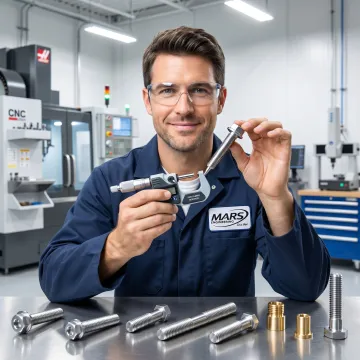 Precision automotive fasteners being inspected