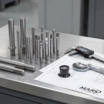 Precision mold core pins and inserts for injection molding