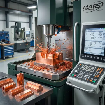 Copper component machining process