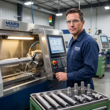 CNC turning process for threaded metal components