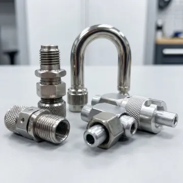 Machined hydraulic fitting components