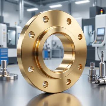 Custom precision machined flange component