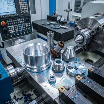 Precision CNC machining of custom metal components