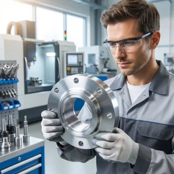 Custom threaded flange manufacturing process