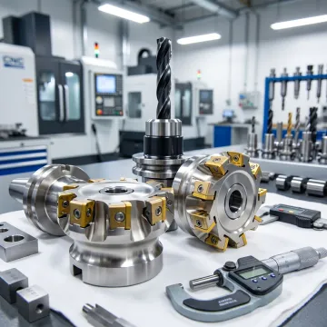 Machined stainless steel equipment parts in production