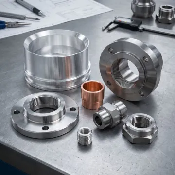 Custom CNC machined pipe fittings