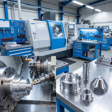 Aerospace CNC machining of precision metal components