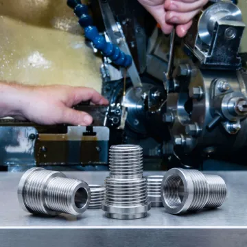 Titanium Swiss machined precision parts