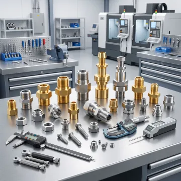 Custom machined industrial fittings and precision parts