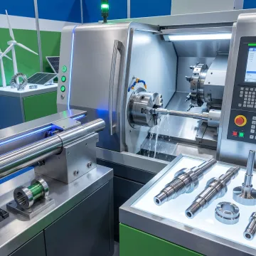 Machined renewable energy component production