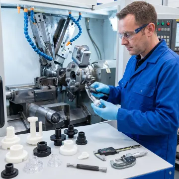 Precision machining of custom plastic parts