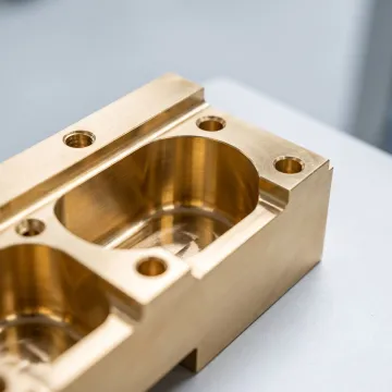 Custom machined CNC milled part with detailed features