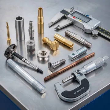Machined electronic connector parts