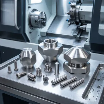 Precision threaded parts produced with CNC turning