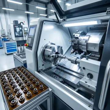 Swiss-type CNC machining and steel parts finishing