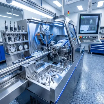 Swiss screw machining of precision metal components