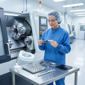 Precision machining of medical parts