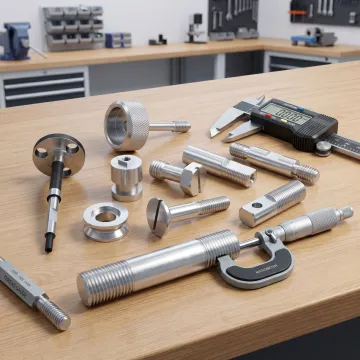 Precision aluminum components ready for inspection
