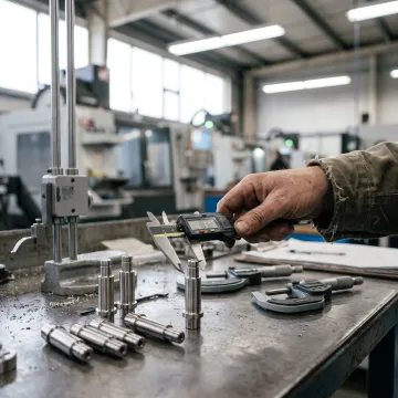 Machined aerospace connector pins in production