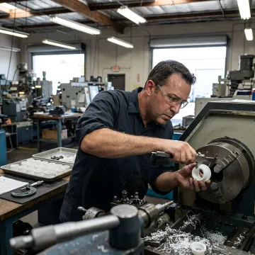 Precision machining of automotive plastic parts